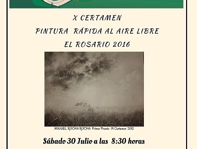 El Ayuntamiento de El Rosario abre la inscripción para el X Certamen de Pintura Rápida