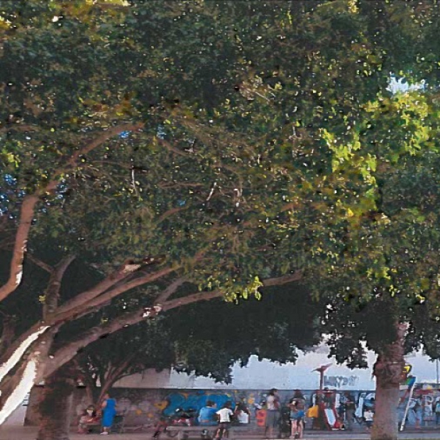 Plaza Mascareño escaso equipamiento infantil