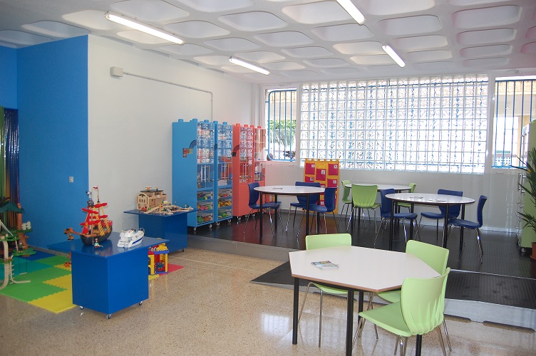 Interior de la ludoteca de Buenavista.