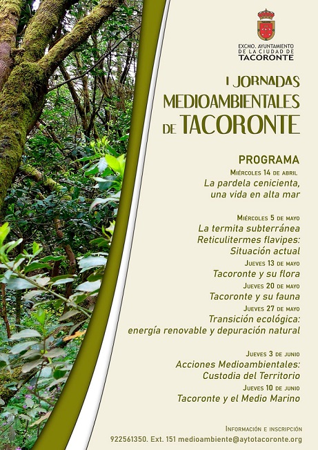 Cartel de las jornadas, con el anuncio del programa detallado.