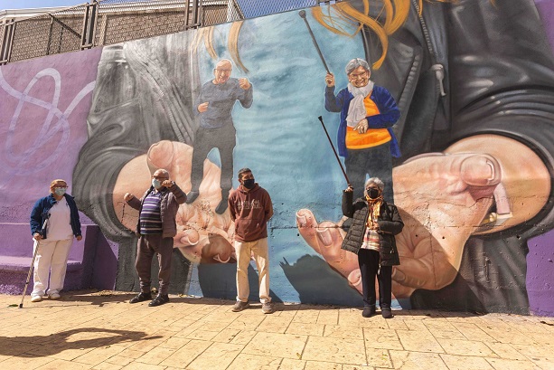 Otra de las escenas representadas.