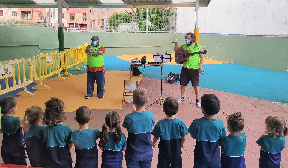 Imagen de una de las actividades en el CEIP El Ortigal.